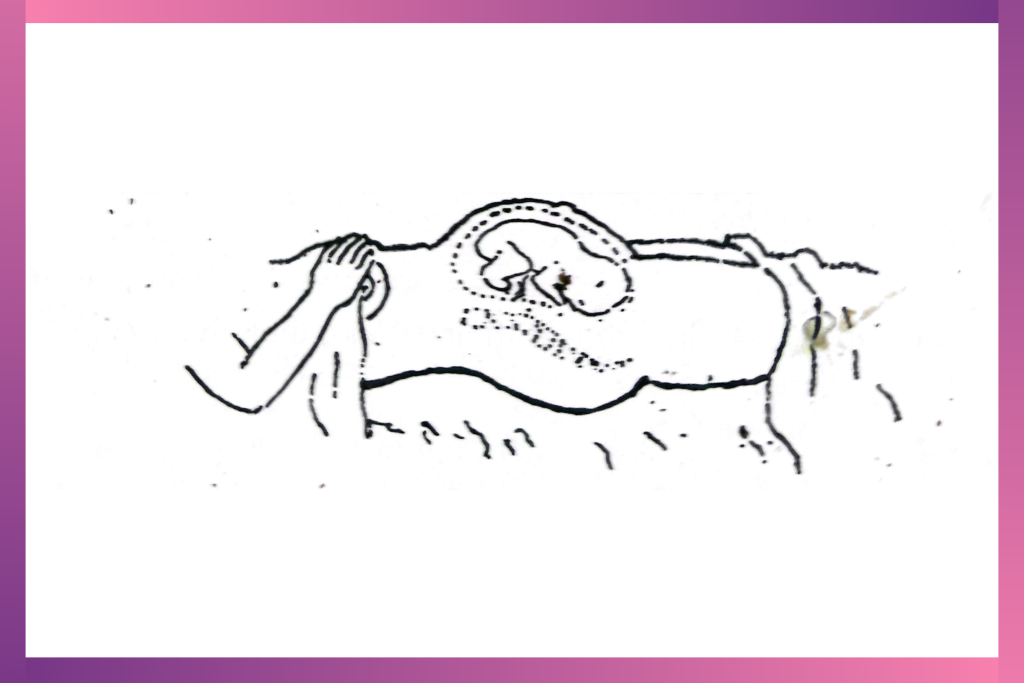 Image showing one of the signs that labour is coming soon