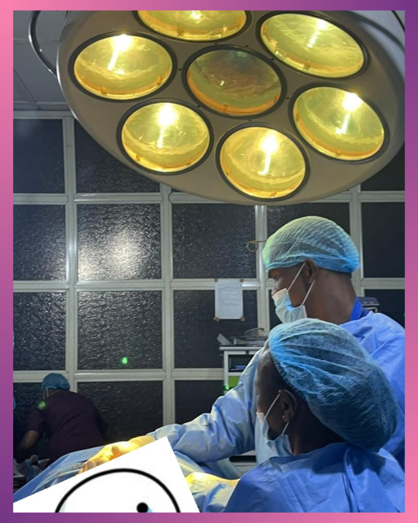 Image trying to give an insight to the question, 'how is c section performed?'