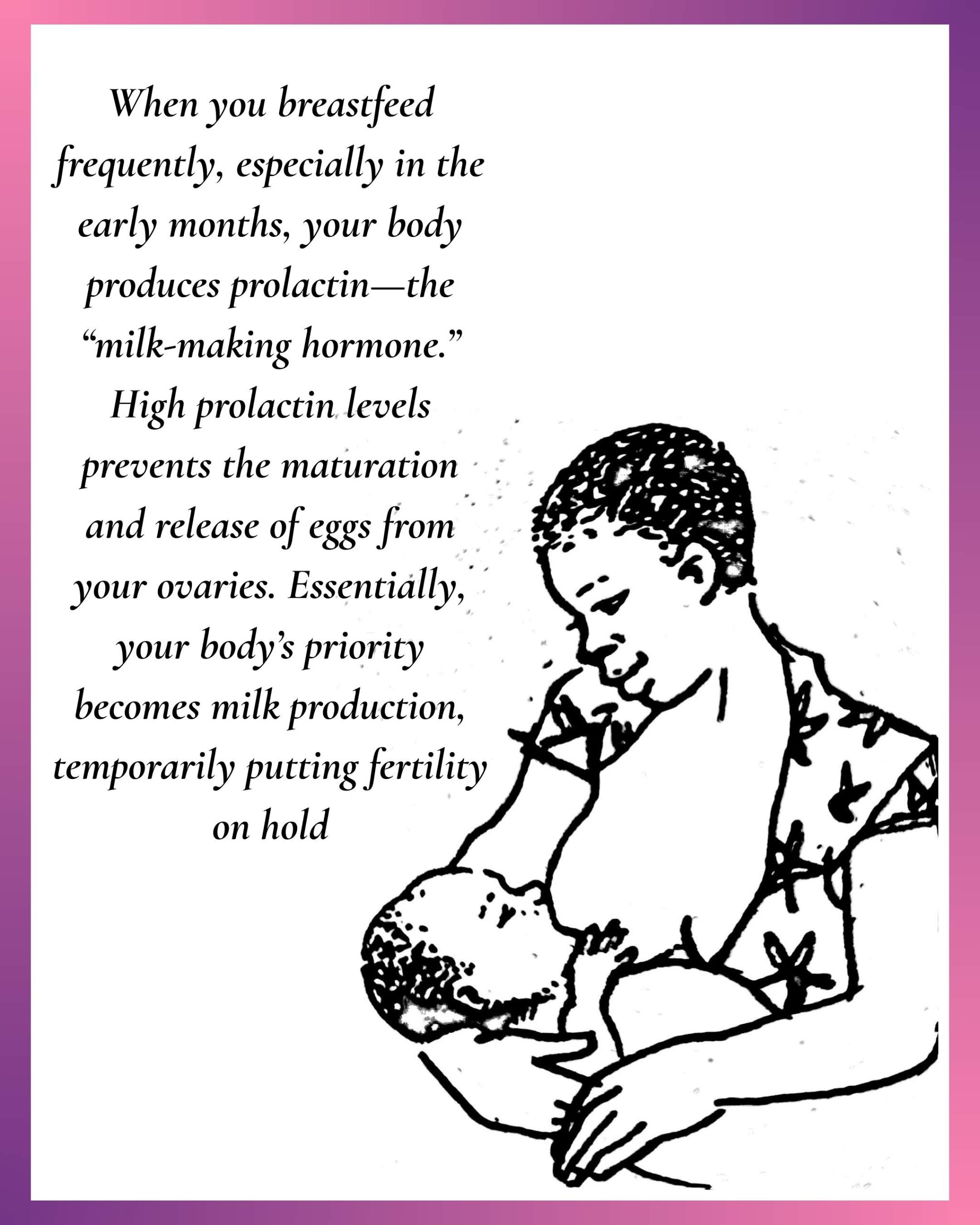 Image reading out breastfeeding as one of the methods to prevent pregnancy naturally